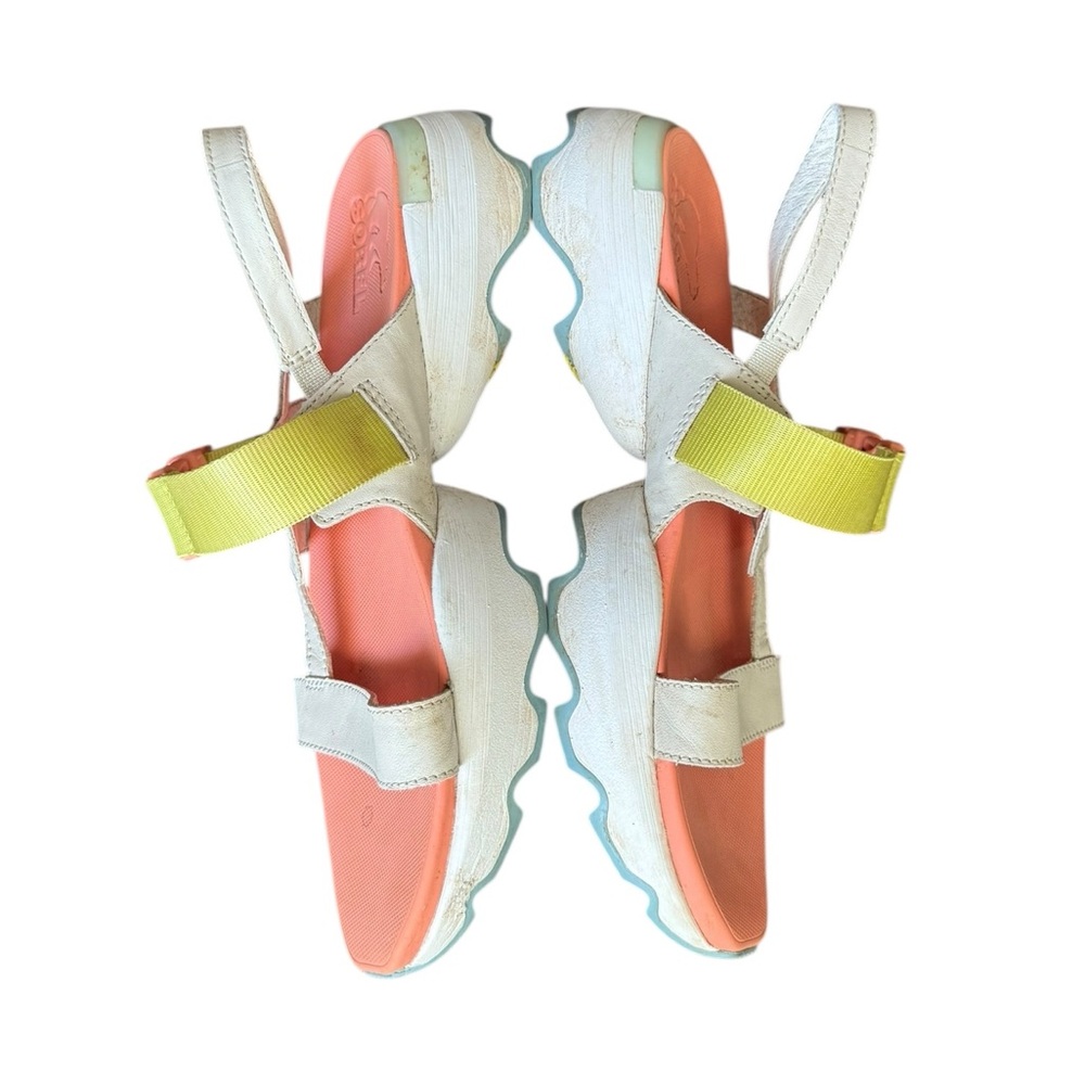Sorel Kinetic Impact Slide High Sandals Women’s coral green buckle Size 8.5 - Picture 6 of 8